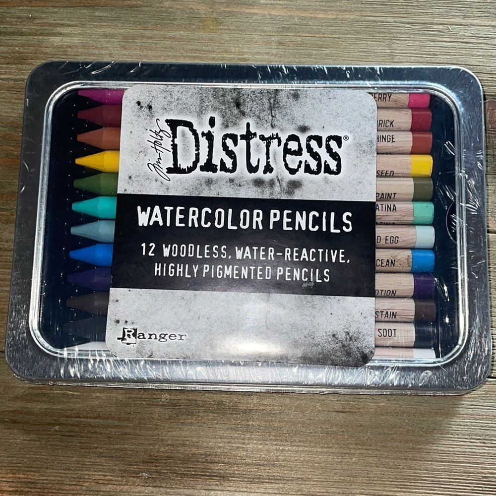 Jim Holtz Distress Watercolor Pencils, set of 12